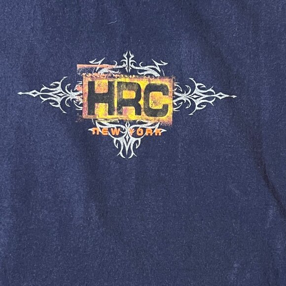 Vintage Hard Rock Cafe New York T-Shirt XL Blue Guitar Love All Made In USA 90s - Picture 5 of 11